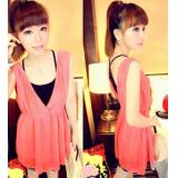 V-neck to hem lace...