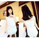 Chiffon dress with...