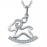 18K white gold-pla...