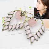 Antique leaf earri...