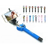 Cartoon Cute Monopod Wired Selfie Stick with BUILT-IN Remote Shutter