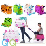 QQ Roll & Play Mini Trunk Kid's Toys Luggage / Storage Box / Kids Ride-On Suitcase and Carry-On Luggage / Storage Bins