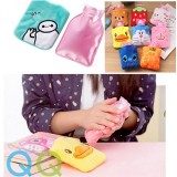QQ Warm Water Hot Cartoon Cute Mini Hand Warmer Plush Water Bag Removable and Washable Small Water Heating Handbag