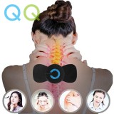 QQ Cervical Massage Stick USB Multifunctional Charging Electric Shock Neck Massage Acupuncture Mini Cervical Massager Patch Relieving Relax Health Massage