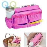 QQ Nylon Insert Bag Makeup Handbag Organizer Travel Inner Purse Portable Cosmetic Inside Bags Storage Expandable Tote divider